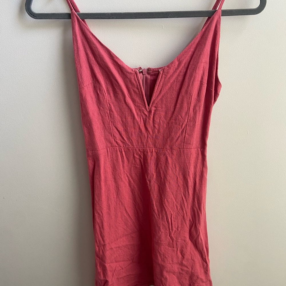 Elegant Red Sleeveless dress